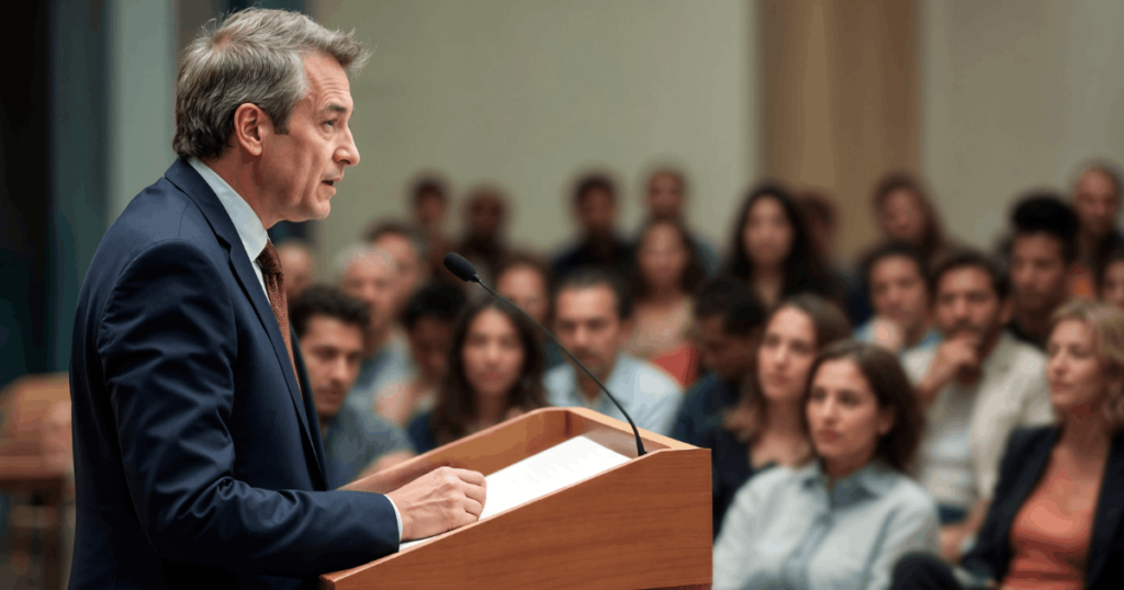 Redeangst besiegen: Warum unser Gehirn Präsentationen als Lebensgefahr einstuft